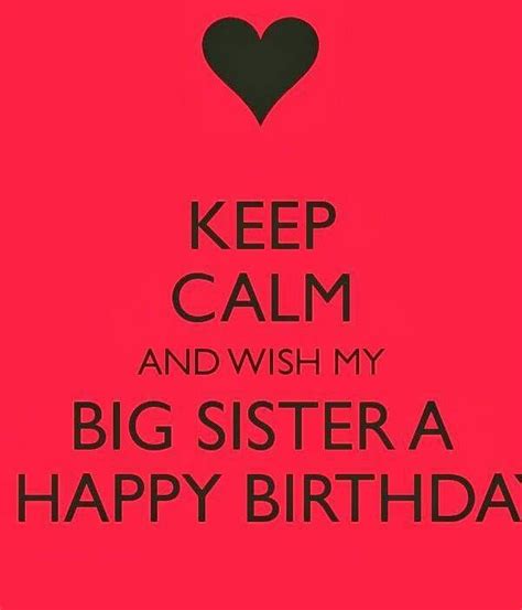 Big Sister Birthday Sister Birthday Quotes Happy Birthday Sister