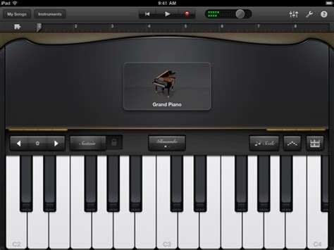 The app shows you what to practice, forces you to play it. Garageband iPad App Review