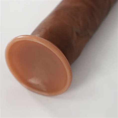 Jual 18 5cm Black Dildo Realistic Sliding Foreskin G Spot Stimulate