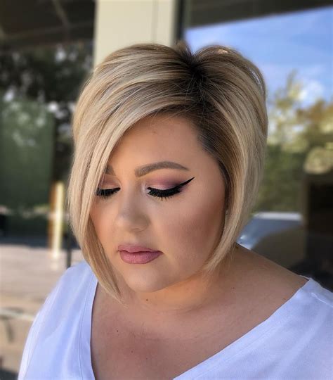 Short Haircuts for Round Fat Faces - 20+