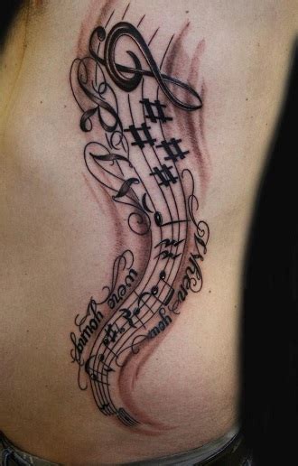 Your favorite band name or logo is another great option for a musical tattoo. 15 New Music Tattoo Designs with Names and Meanings
