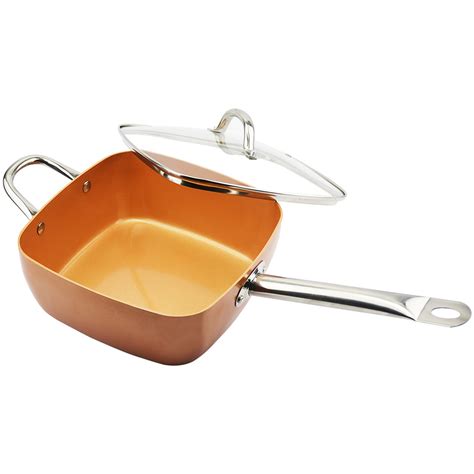 Ceramic Copper Non Stick Induction Deep Frying Pan