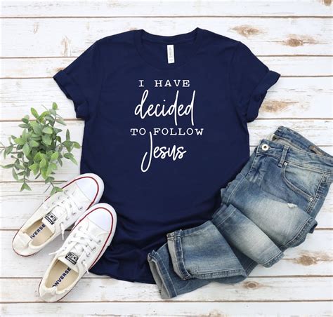 i have decided to follow jesus grace shirt christian shirts etsy
