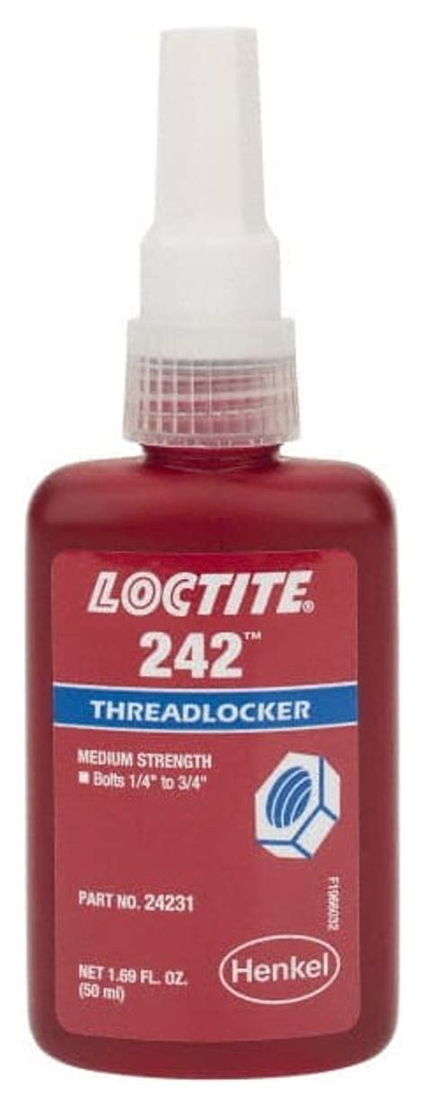 Loctite Medium Strength Liquid Threadlocker #242, 50 mL - 62-810-7 - Penn Tool Co., Inc