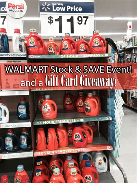 Walmart Stock And Save Event With Pandg Walmart 25 Giveaway