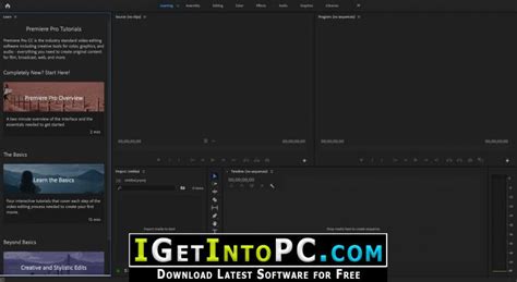 Anda hanya perlu membuat sebuah proyek baru, untuk kemudian anda tambahkan fiel multimedia ke dalamnya. Adobe Premiere Pro CC 2019 Free Download macOS