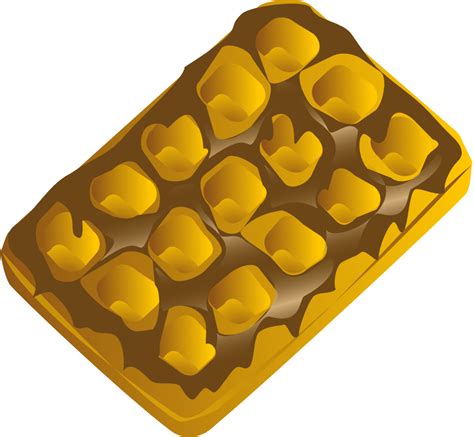 Onlinelabels Clip Art Chocolate Waffle