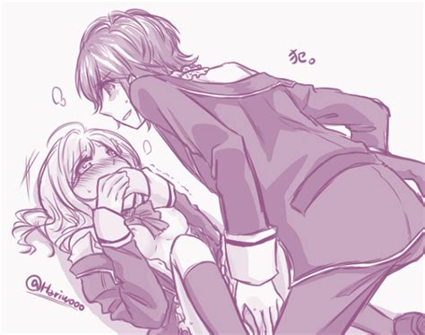 Rule 34 Artist Request Blush Blush Clothed Covering Mouth Covering Own Mouth Diabolik Lovers