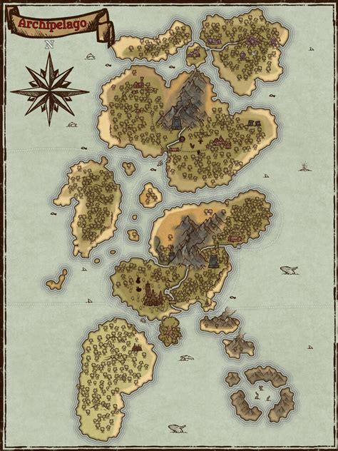 Parchment Archipelago Inkarnate Create Fantasy Maps Online