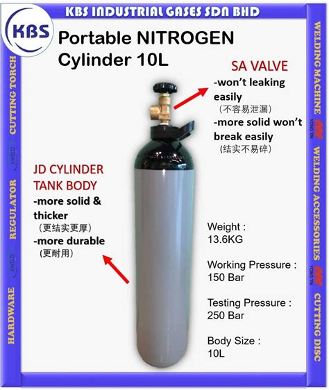 Mini Portable N2 Nitrogen 10l Gas