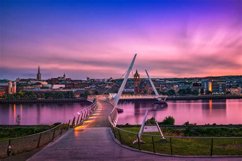 The Peace Bridge City Of Derry Londonderry Derrylondond Flickr