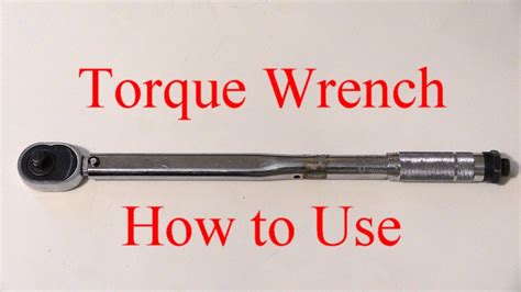 Torque Wrench How To Use Youtube