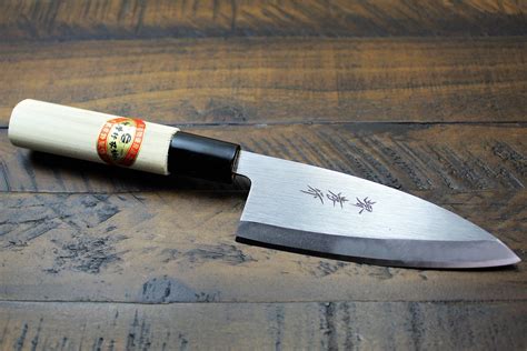 Japanese Deba Knife Small Deba Knife Ajikiri Knife 120mm Etsy