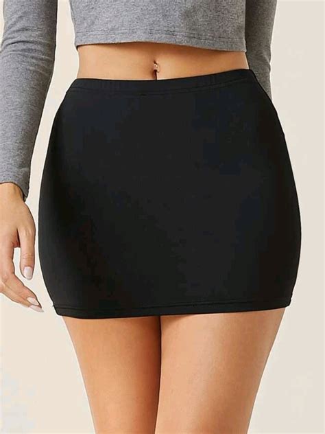 Mini Falda Negra Sexy Elegante A La Moda Mercadolibre