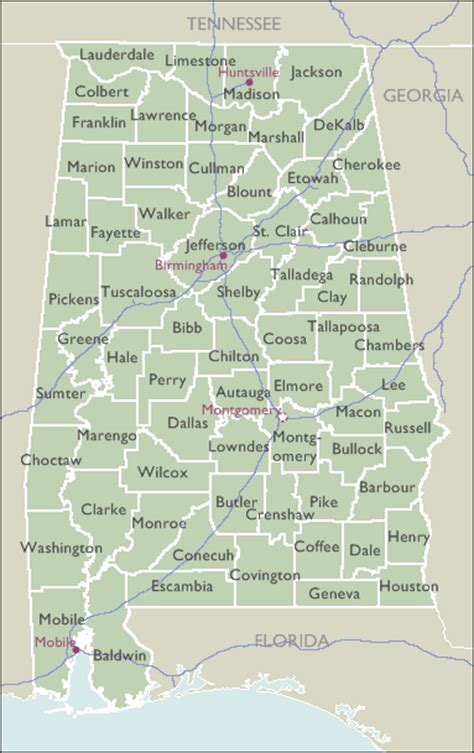 County Zip Code Maps Of Alabama Deliverymaps
