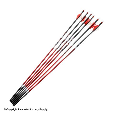 Carbon Express Maxima Red Fletched Arrows Open Box X1033736