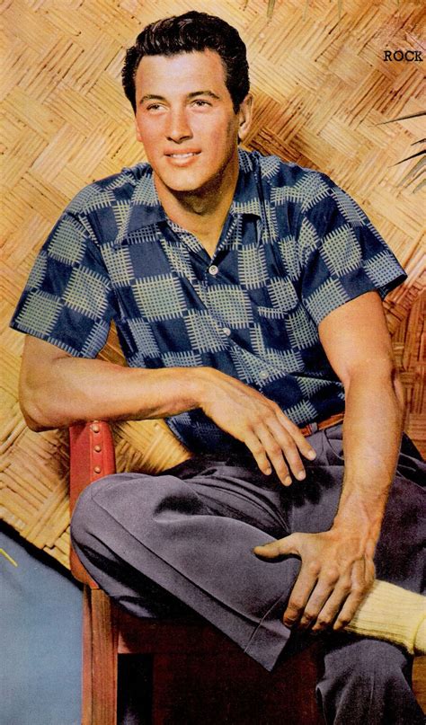 Rock Hudson S Tiki Bamboo Style Pin Up From Picture Screen Annual Minkshmink Collection