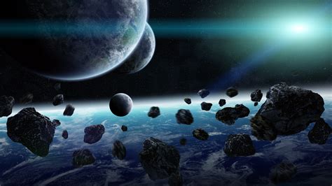 Free Download Hd Wallpaper Meteorite Planets Light Stars Galaxy