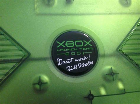 Original Xbox Signed By Bill Gates Via Reddit User Typat Original Xbox