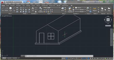 How To Draw A Simple House In 2d Using Autocad