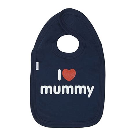 Slogan Bib I Love Mummy Baby Bib Cotton Bib By Snuglo