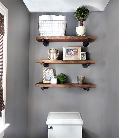 Diy easy & strong installation of shower corner shelf. DIY Bathroom Shelves To Increase Your Storage Space