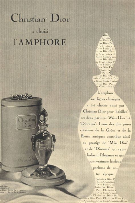 a 1954 magazine advertisement of the miss dior perfumes vintage labels vintage ads vintage