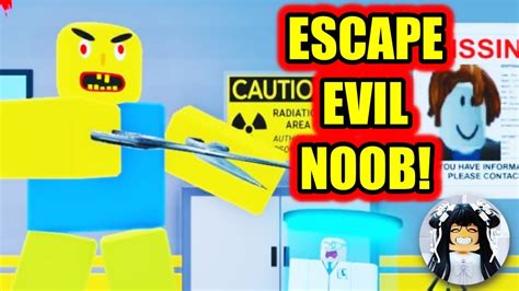 Escape Evil Noob Obby Speedrun Roblox Youtube