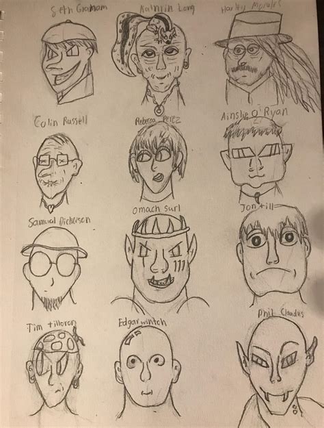 Used A Random Character Generator To Practice Drawing Characters Its