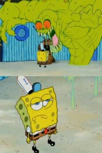 Spongebob Unphased By Dutchman Monster Meme Template Funny Memes