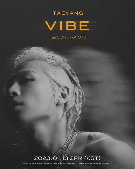 Taeyang Makes A Comeback With Vibe Featuring Jimin From Bts Currently Recording Occupation