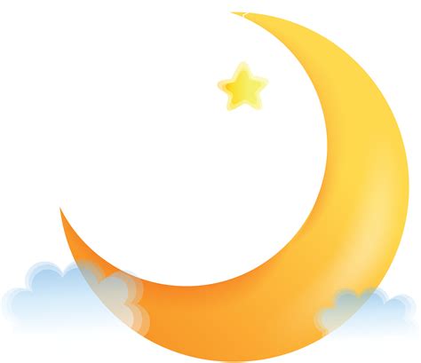 Download Transparent Half Moon Clipart Cartoon Crescent Moon Png