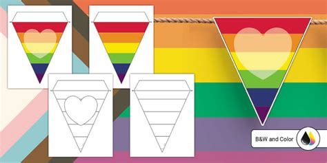 Printable Pride Rainbow Bunting Twinkl Resources Usa