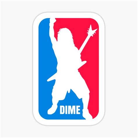 Dime Dimebag Darrell Sport Logo Sticker For Sale By Kastcourtney