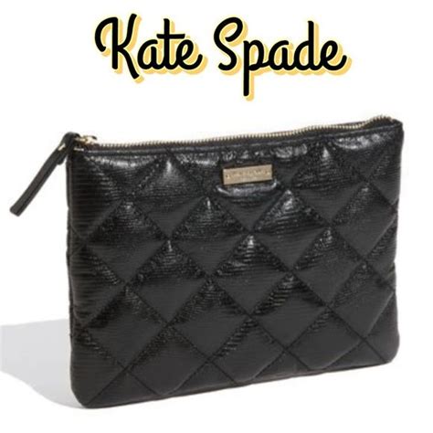 Kate Spade New York Clutch Quilted Midnight Black Kate Spade Kate