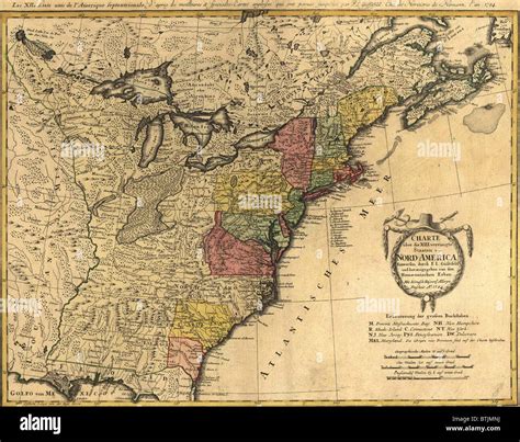 Map Showing The Newly Independent United States In 1784 Following The