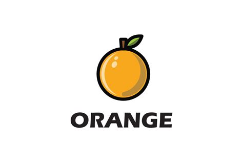Orange Fruit Logo Illustration Graphic By Baunstudios · Creative Fabrica