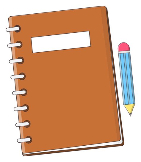 Notebook And Pencil Sticker 20693321 Png