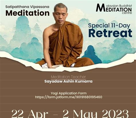 Malaysian Buddhist Meditation Centre Mbmc Wesak Day Meditation Retreat 22 April 2 May 2023