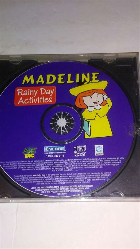 Madeline Rainy Day Activities Pc Cd Rom Pc Ebay