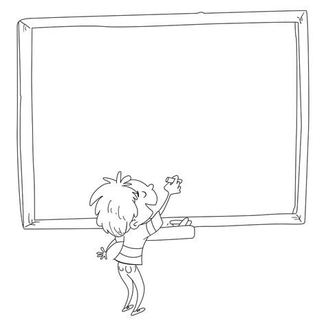 Chalkboard Coloring Page Coloring Pages