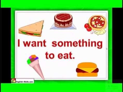 I like drink a cup of coffee and eat a cheescake before to go at i can wait for the time i go there one more time and i really want to meet bambam again. English for Kids Food - What do you want to eat - YouTube