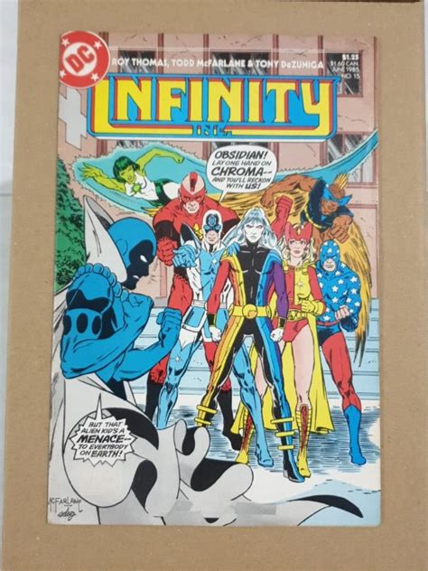 Dc Comics Infinity Inc 15 Very Fine Condition Early Todd Mcfarlane Art
