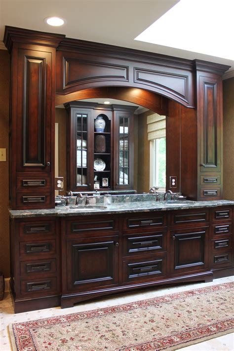 Custom Built Double Vanity With Two Cabinet Towers Newtown Square Pa