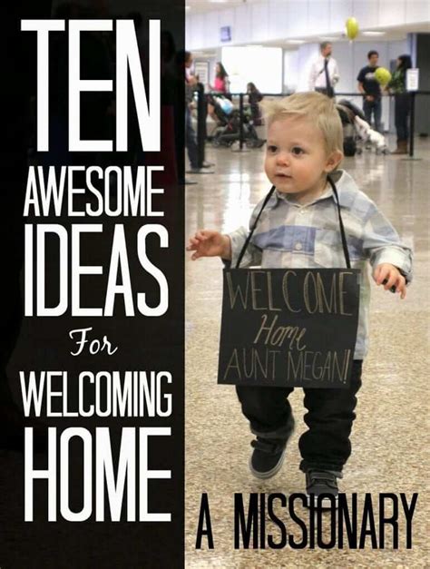 All they need is a little push. 10 Awesome Ideas for Welcoming Home a Missionary - Lou Lou ...