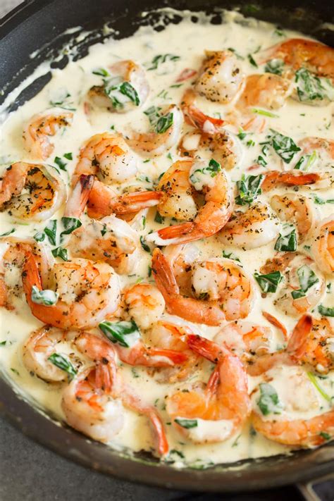 Creamy Parmesan And Spinach Shrimp Cooking Classy