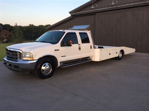 Used 2004 Ford F350 Lariat Ramp Truck Car Hauler For Sale Sold