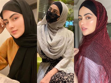 Seeking Hijab Inspiration Check Out Beautiful Styles Donned By Sana Khan