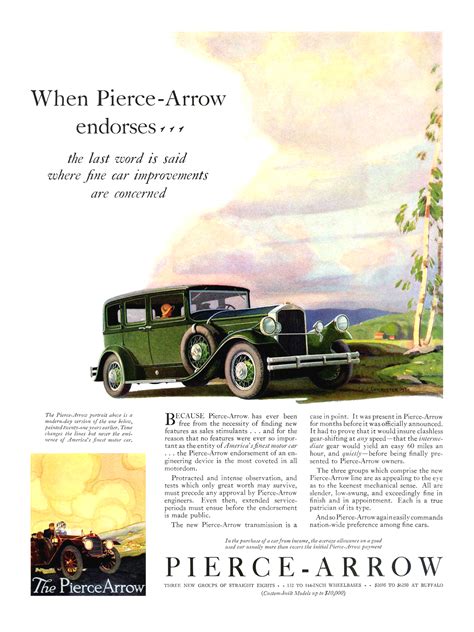 Pierce Arrow Advertising Campaign 1930 Blog