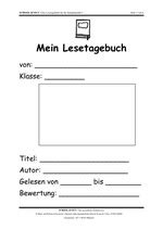 Lesetagebuch Deckblatt